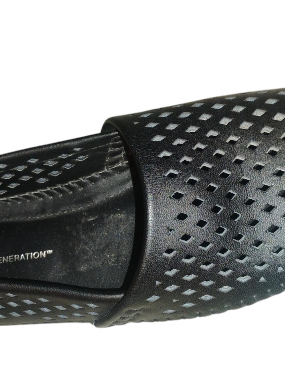 BCBGeneration Black Perforated Slip-On Loafers SZ 7.5 - Picture 2 of 9